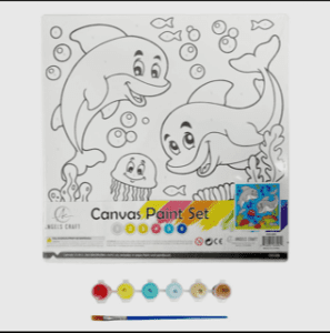 Angel Craft – Canvas Paint Set Dolphin