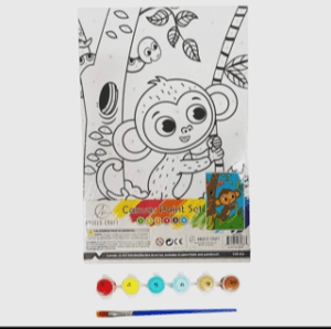 Angel Craft – Canvas Paint Set Monkey