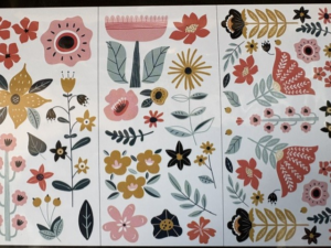 Re-Design with Prima - Doodle Flowers Transfer