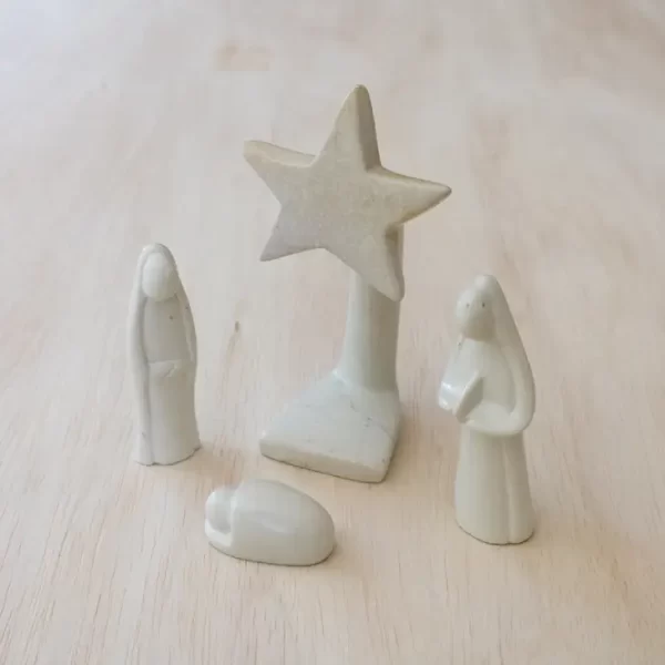 Natural 4 Piece Nativity