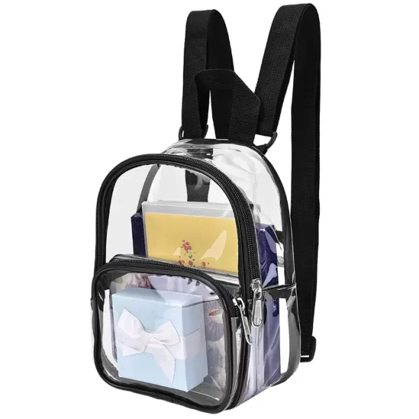 Petite Transparent Clear Durable Pvc Backpack