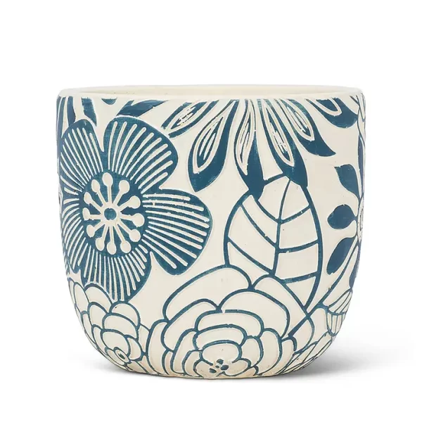 Hippie Flower Planter - Blue