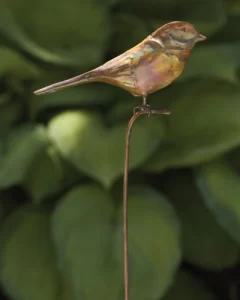 Flamed Bird Garden Stake