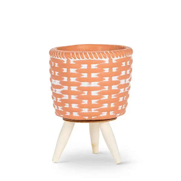 Woven Tripod Planter-Terra