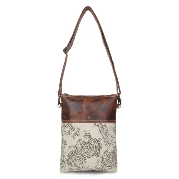 Canvas Leather Women's Crossbody - Dun/Raw Umber