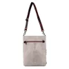 Canvas & Leather Women's Shoulder Bag - Multi Aztec - Image 2