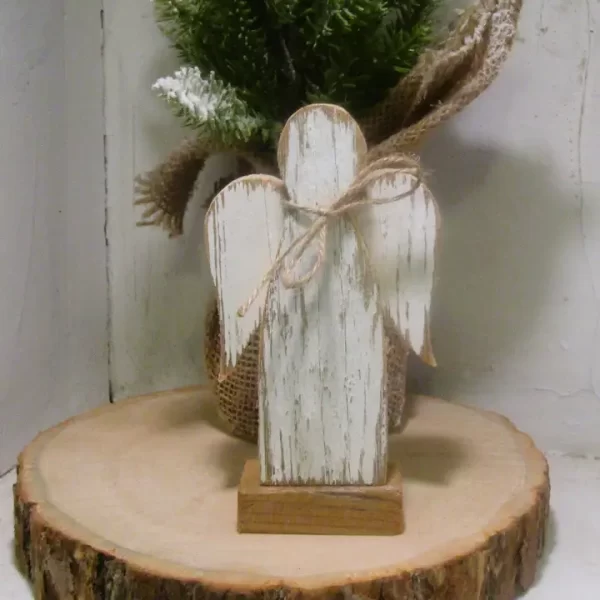 Primitive Angel On Stand