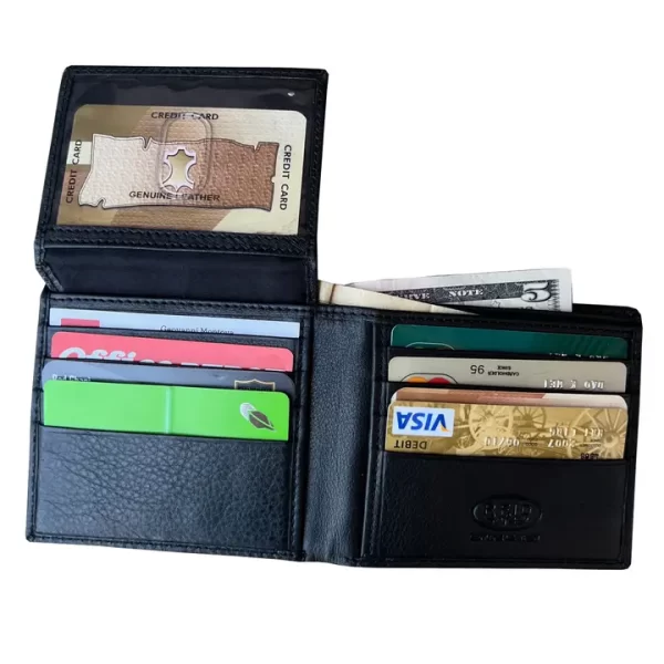 Cowhide Bi-Fold Wallet