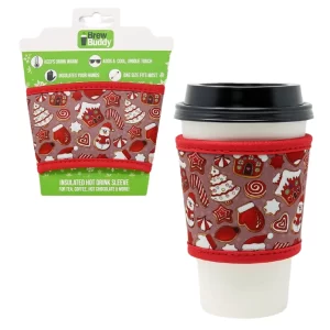 Hot Coffee Sleeve Happy Holidays