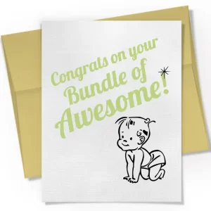 Congrats On Your Bundle of Awesome Card