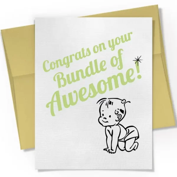 Congrats On Your Bundle of Awesome Card