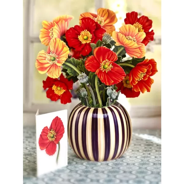 French Poppies ( Pop-Up Greeting Cards)