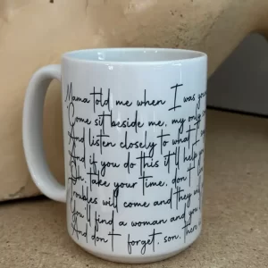 Simple Man Lyric 15oz Ceramic Coffee Mug