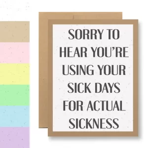 Sorry to Hear you're