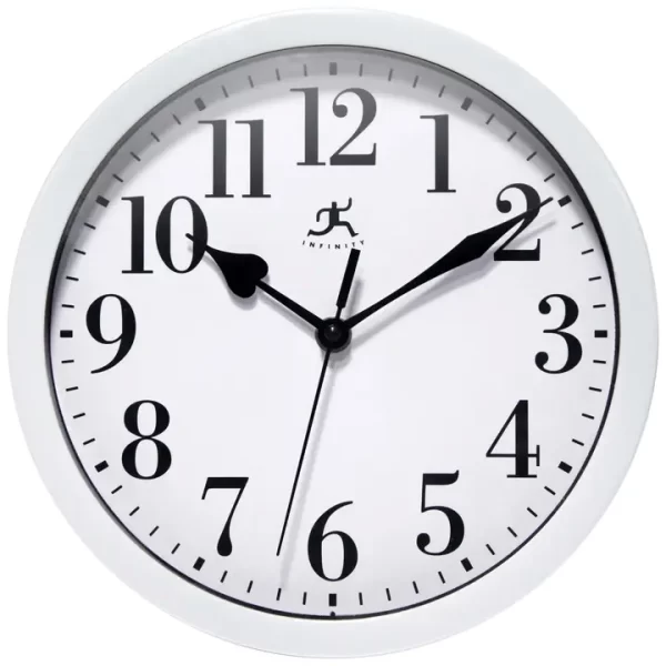 Classic Round White Traditional Wall Clock