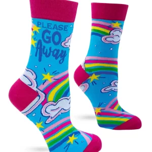 Please Go Away Women’s Novelty Crew Socks