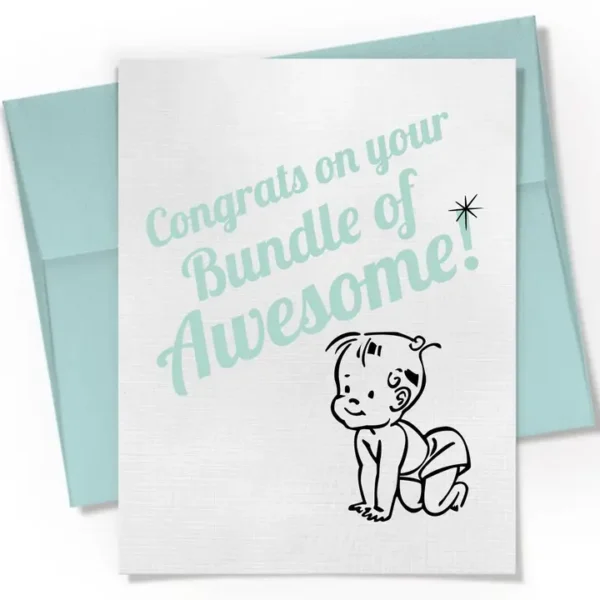 Congrats On Your Bundle of Awesome Card