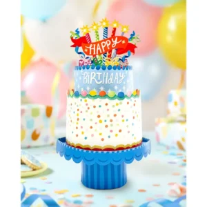 Confetti Birthday Cake Pop-Up Greeting Cards