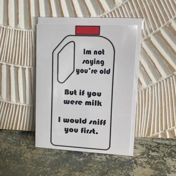 Milk Greeting Card