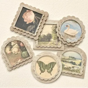 3x3 Magnets Moody Vintage Style Prints, Spring, Summer