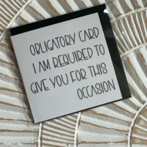 Mini Card “Obligatory Card”
