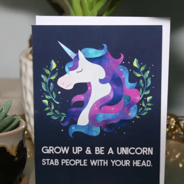Be A Unicorn Greeting Card