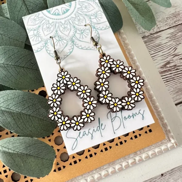 Boho Cute Hand Painted Lightweight Maple Wood