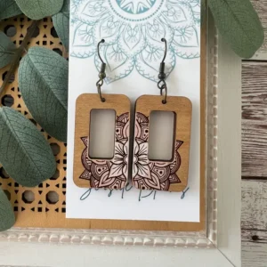 Boho Cute Hand Painted Lightweight Maple Wood