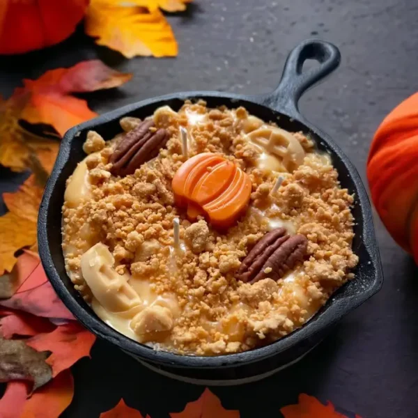 8 oz Pumpkin Pecan Waffles Iron Skillet Candle