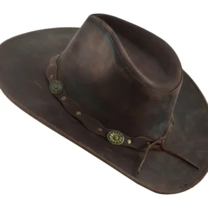 Deadwood Leather Western Cowboy Hat