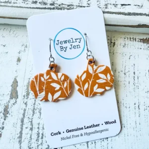 Small Pumpkin Earrings: Orange Willow