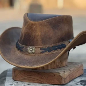 Sahara Leather Hats Western Style For Men and Women Shapeabl