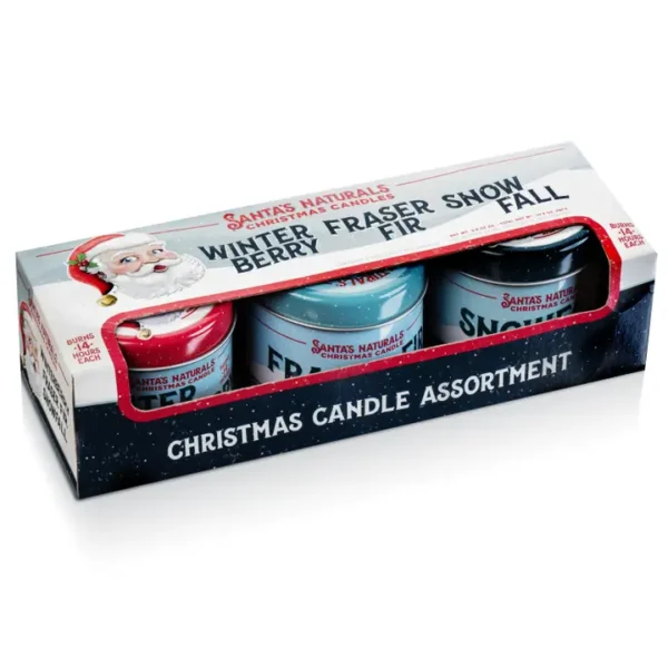 Christmas Candle Mixed 3.5oz Mini Sampler Trio