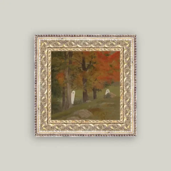 Haunt and Seek Framed Antique Art