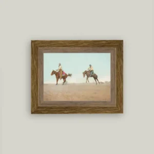 Two of A Kind Framed Antique Art