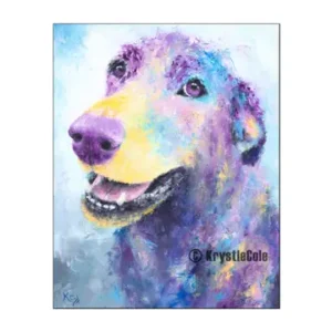 Labrador Retriever Print of Lab Dog Painting By Krystle