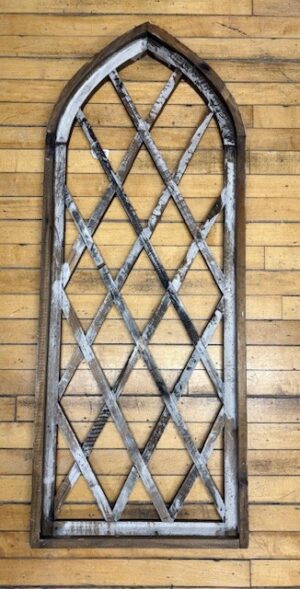 Gothic Vintage Lattice Wooden Window