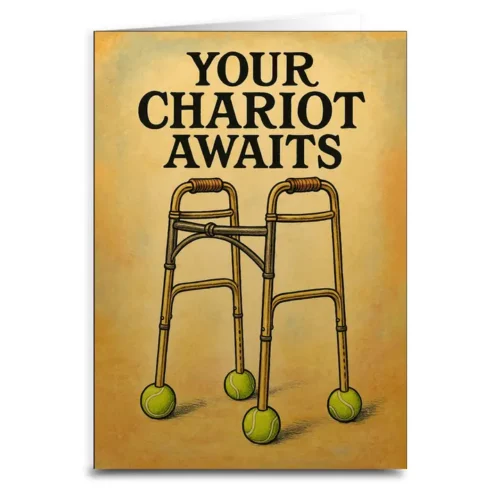 Your Chariot Awaits Birthday Greeting Card