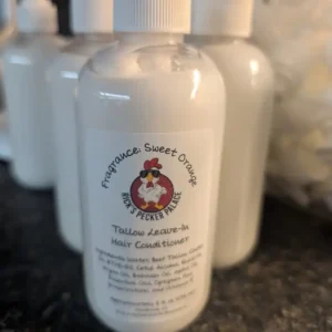 Tallow Leave in Conditioner – 8 Ounce Pump Bottle  Sweet Orange