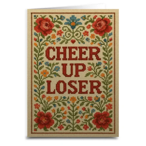 Cheer Up Loser Greeting Card