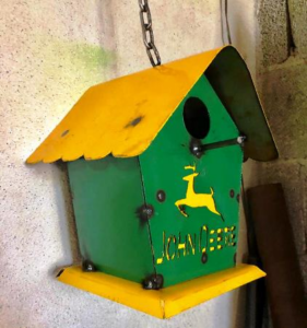 John Deere hanging birdhouse