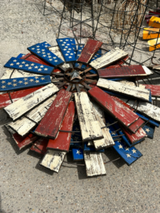 USA wood windmill for wall