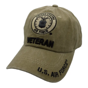 Air Force Emblem Veteran Stone Washed Cap