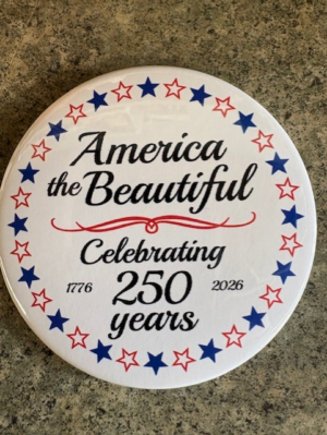 America the Beautiful Button