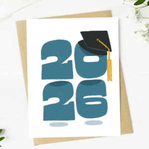 2026 Blue Graduation Card