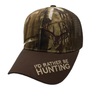 Deer Head w/ I'd Rather Be Hunting Trucker Hat