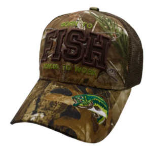 Born To Fish Forced To Work Trucker Hat