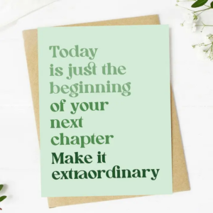 "Today Is Just the Beginning" Inspirational Graduation Card