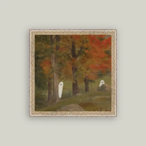 Haunt and Seek Framed Antique Art
