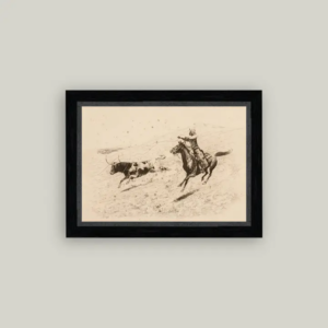 The Long Throw Framed Antique Art